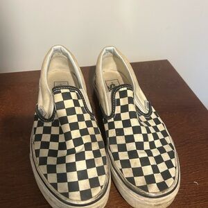 Checkered Slip-On vans